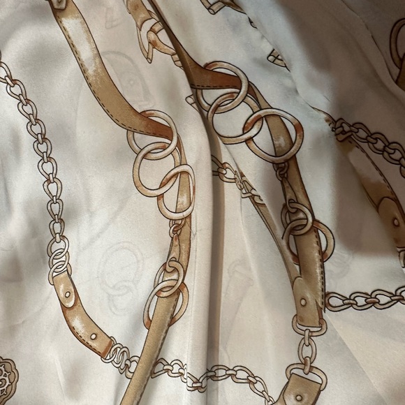 Ronny Kobo silk equestrian tie blouse S - Picture 4 of 6